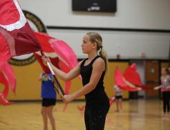 Penn summer dance and flag camp students