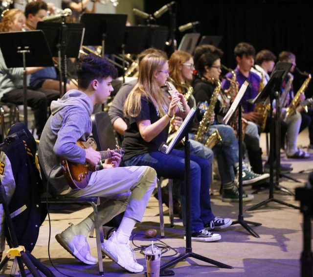 Penn Band students performing an Evening of Jazz